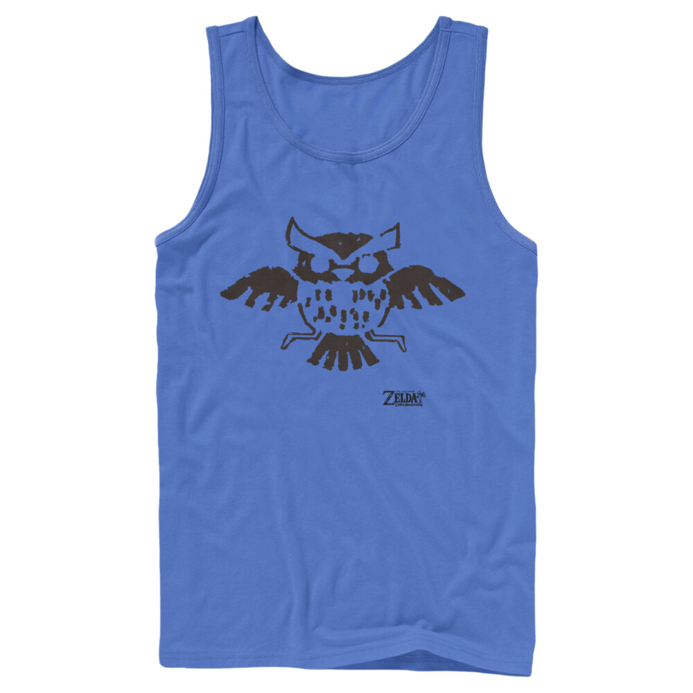 Men's Nintendo Legend of Zelda Link's Awakening Owl Hieroglyphic  Adult Tank Top
