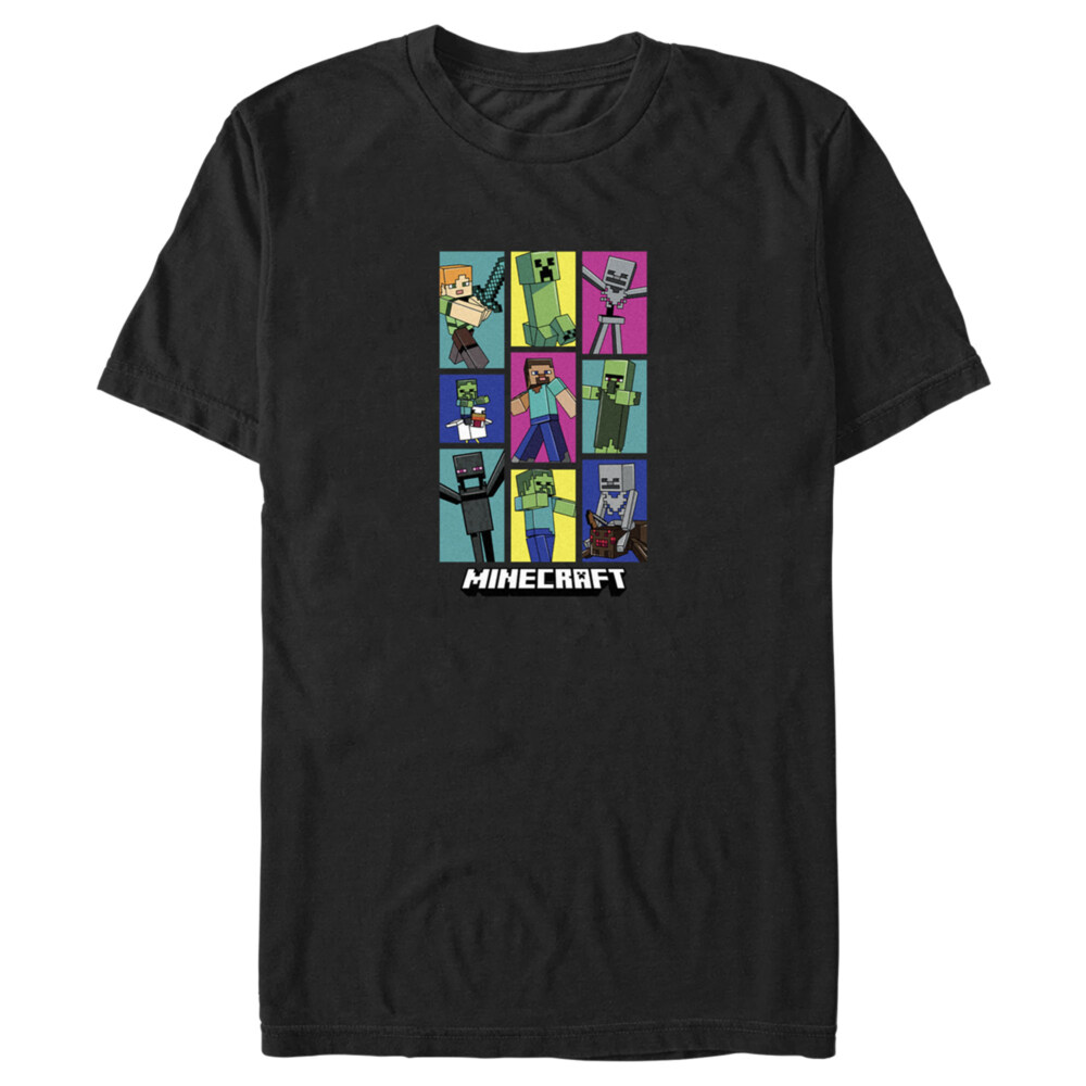 Men's Minecraft Boxed Mobs  Adult T-Shirt