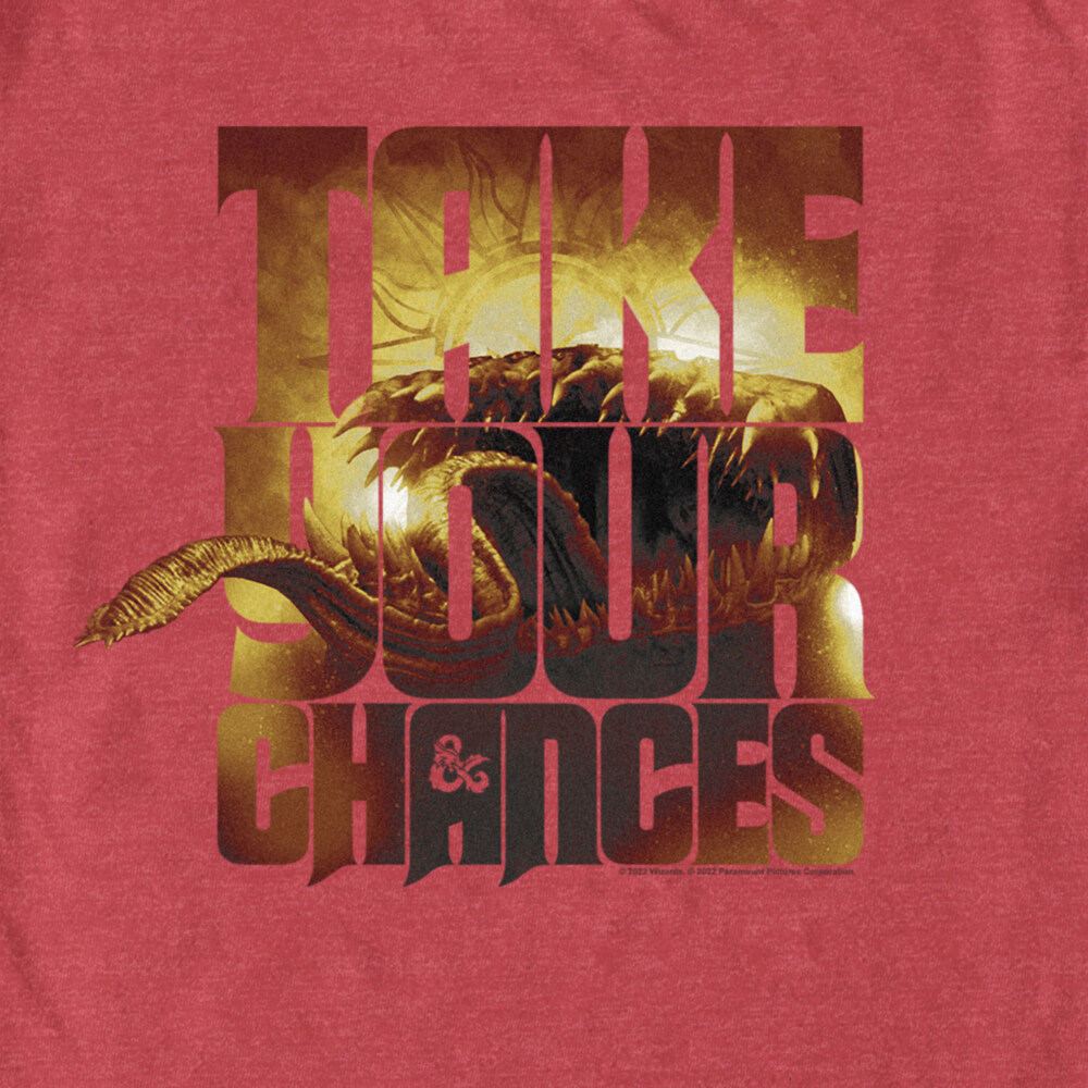Men's Dungeons & Dragons: Honor Among Thieves Take Your Chances  Adult T-Shirt