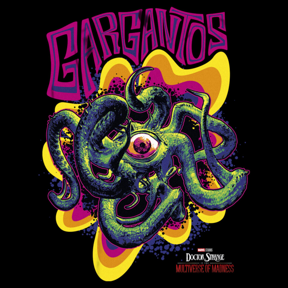Men's Marvel Doctor Strange in the Multiverse of Madness Colorful Gargantos  Adult T-Shirt