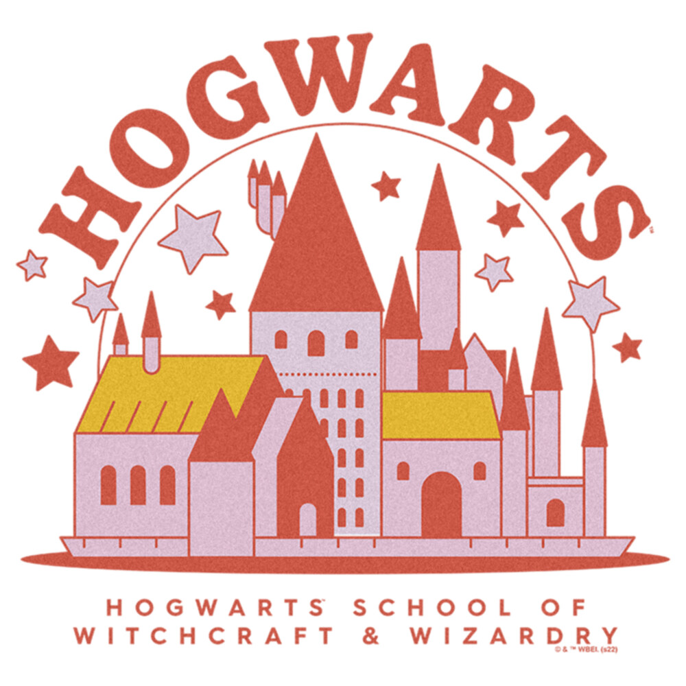 Men's Harry Potter Cute Starry Hogwarts  Adult T-Shirt