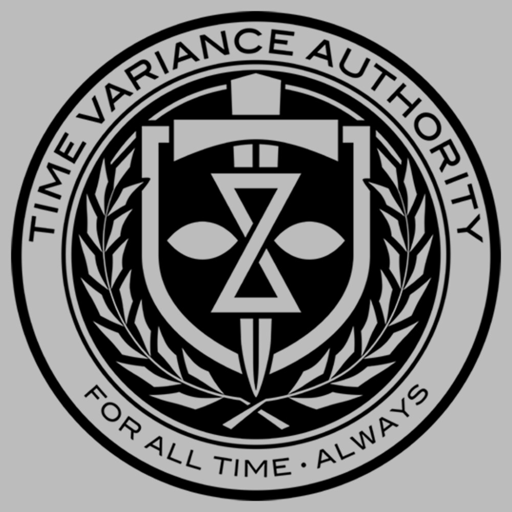 Men's Marvel Loki Time Variance Authority Logo Badge  Adult T-Shirt