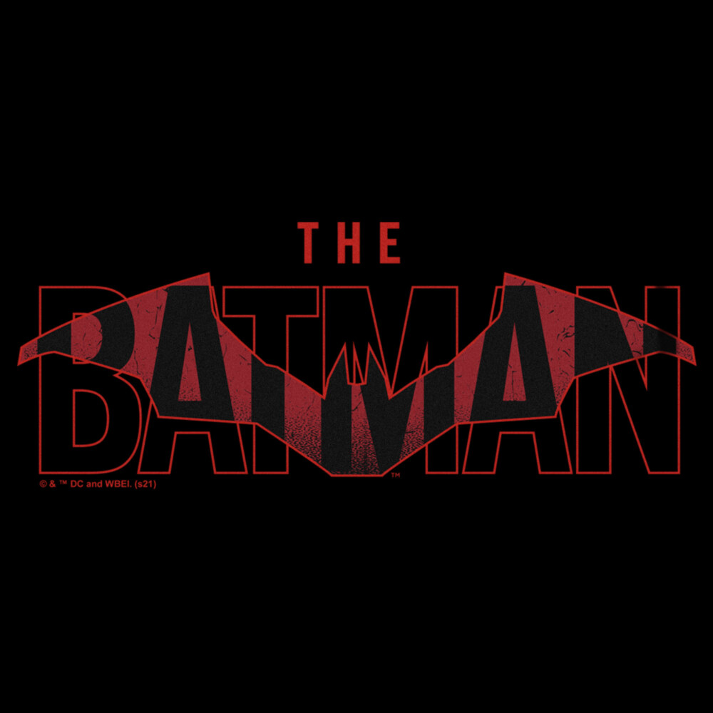 Men's The Batman Red Movie Logo  Adult T-Shirt