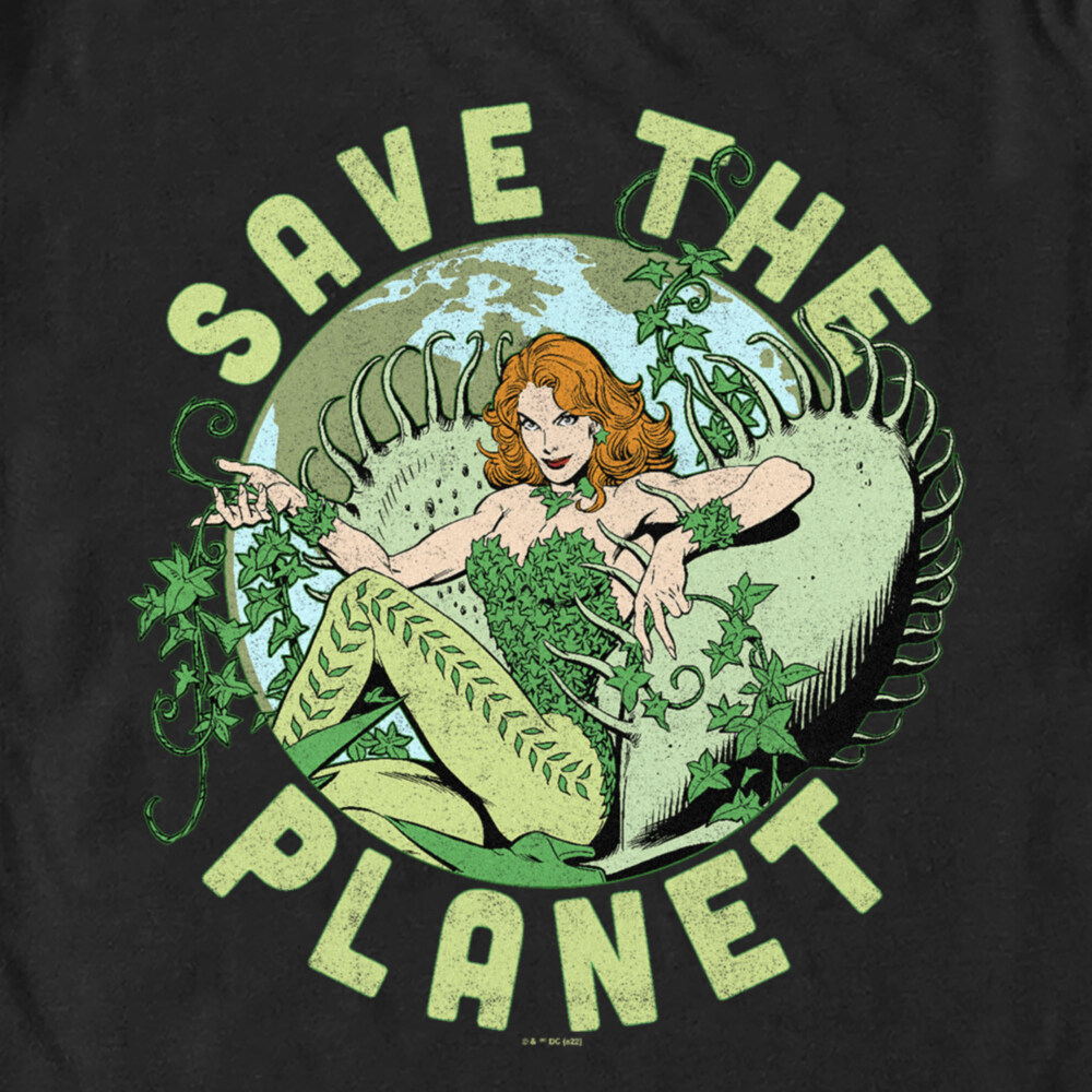 Men's Batman Save the Planet Poison Ivy  Adult T-Shirt