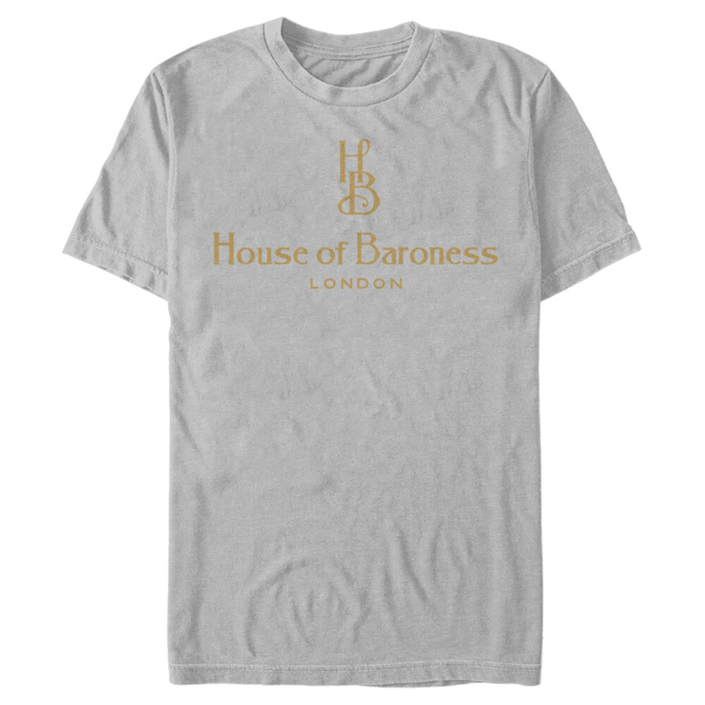 Men's Cruella House of Baroness London Logo Gold  Adult T-Shirt