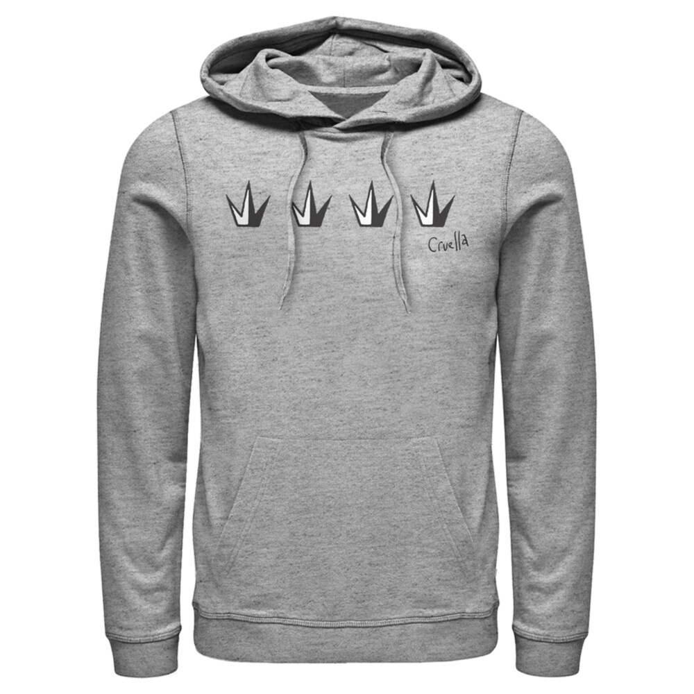Men's Cruella Crowns Logo  Adult Pull Over Hoodie