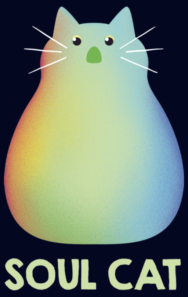 Men's Soul Rainbow Cat  Adult T-Shirt