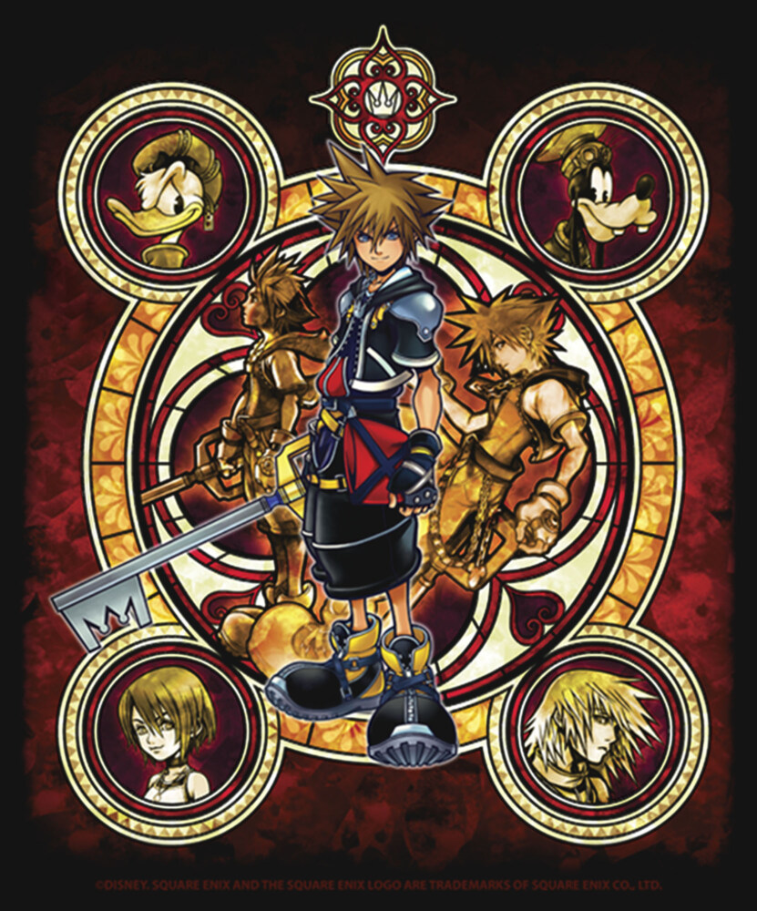 Men's Kingdom Hearts 2 Stained Glass Art  Adult Tank Top