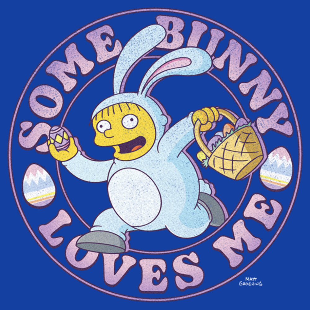 Men's The Simpsons Easter Ralph Some Bunny Loves Me  Adult T-Shirt
