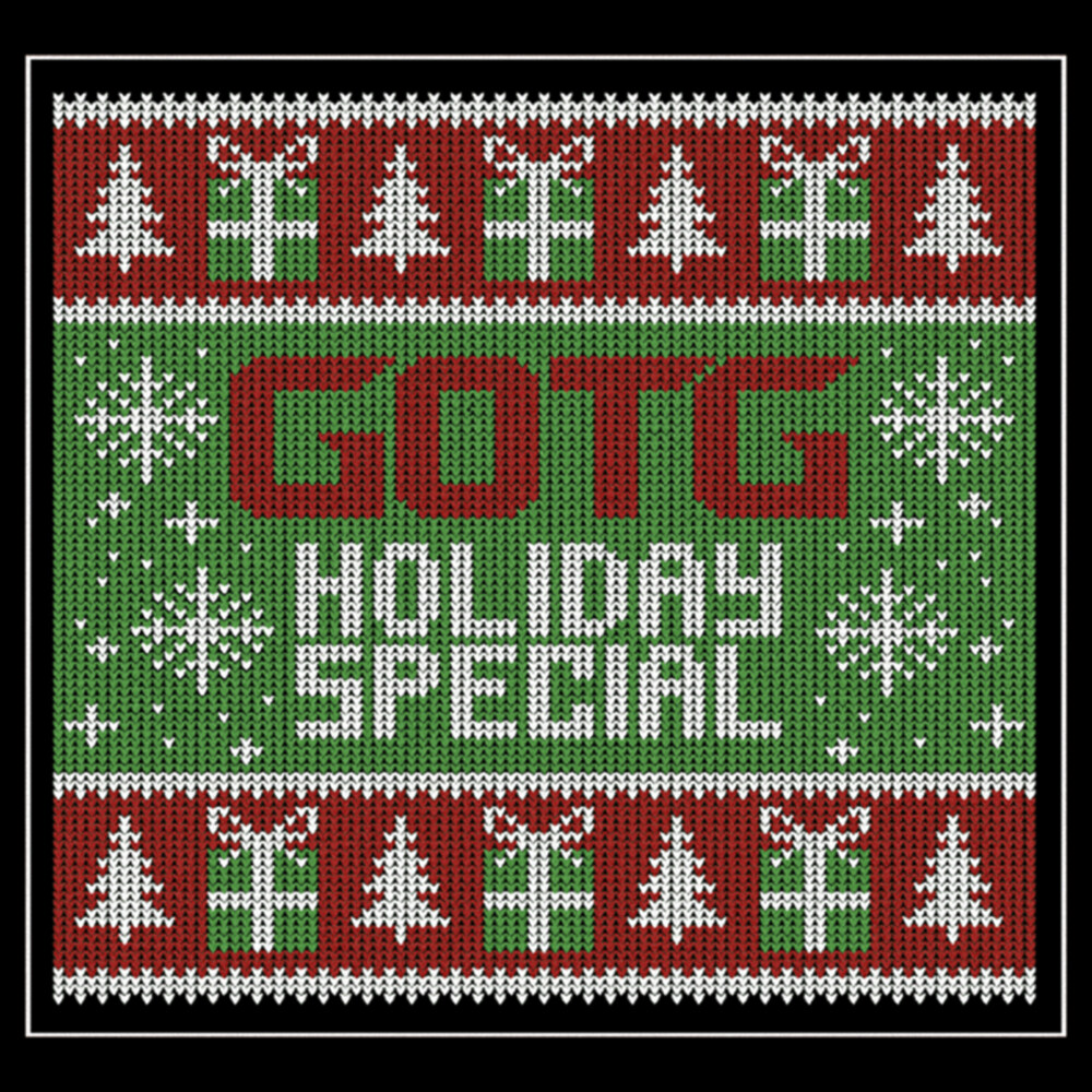 Men's Guardians of the Galaxy Holiday Special Christmas Sweater Square  Adult T-Shirt