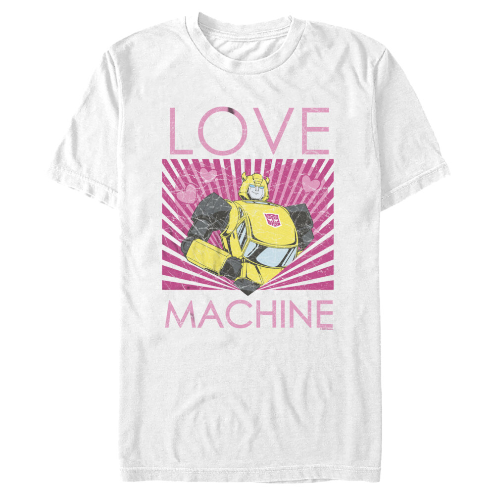 Men's Transformers Bumblebee Love Machine  Adult T-Shirt
