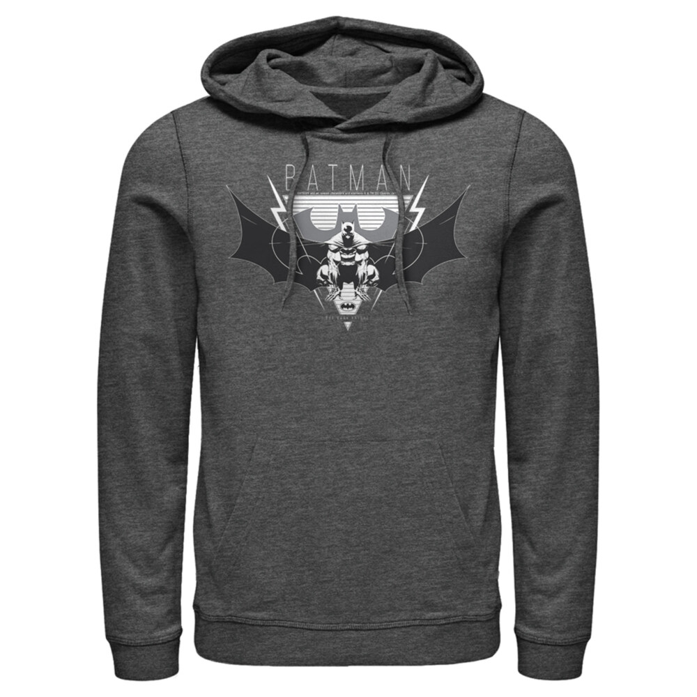 Men's Batman Winged Hero Emblem  Adult Pull Over Hoodie