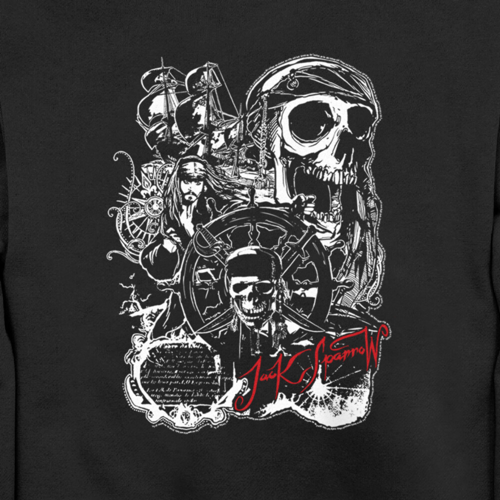 Men's Pirates of the Caribbean: Curse of the Black Pearl Jack Sparrow Icons  Adult Sweatshirt