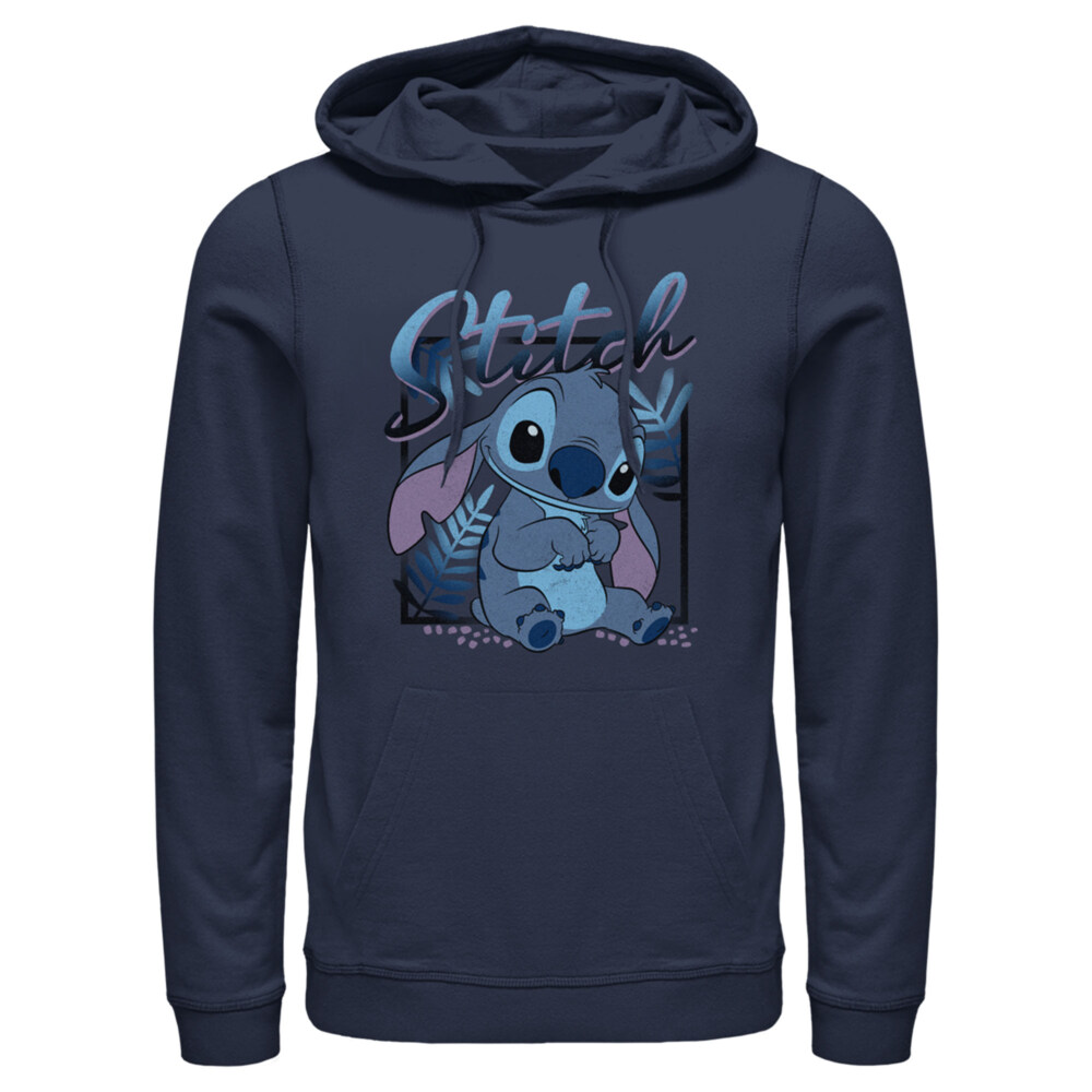 Men's Lilo & Stitch Distressed Poster Stitch  Adult Pull Over Hoodie