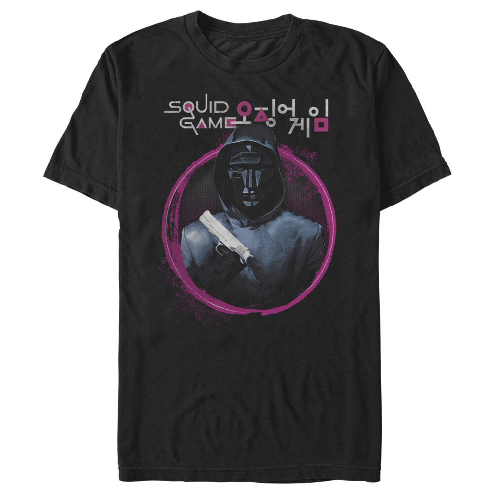Men's Squid Game Front Man Portrait  Adult T-Shirt
