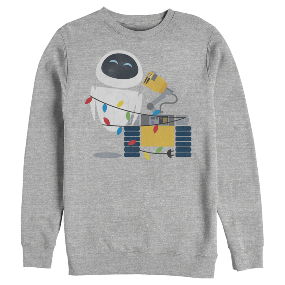 Men's Wall-E Eve Christmas Lights  Adult Sweatshirt