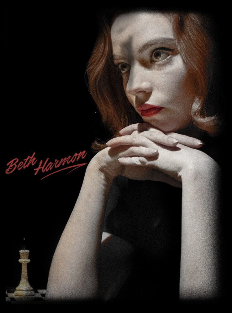 Men's The Queen's Gambit Beth Thinking  Adult T-Shirt