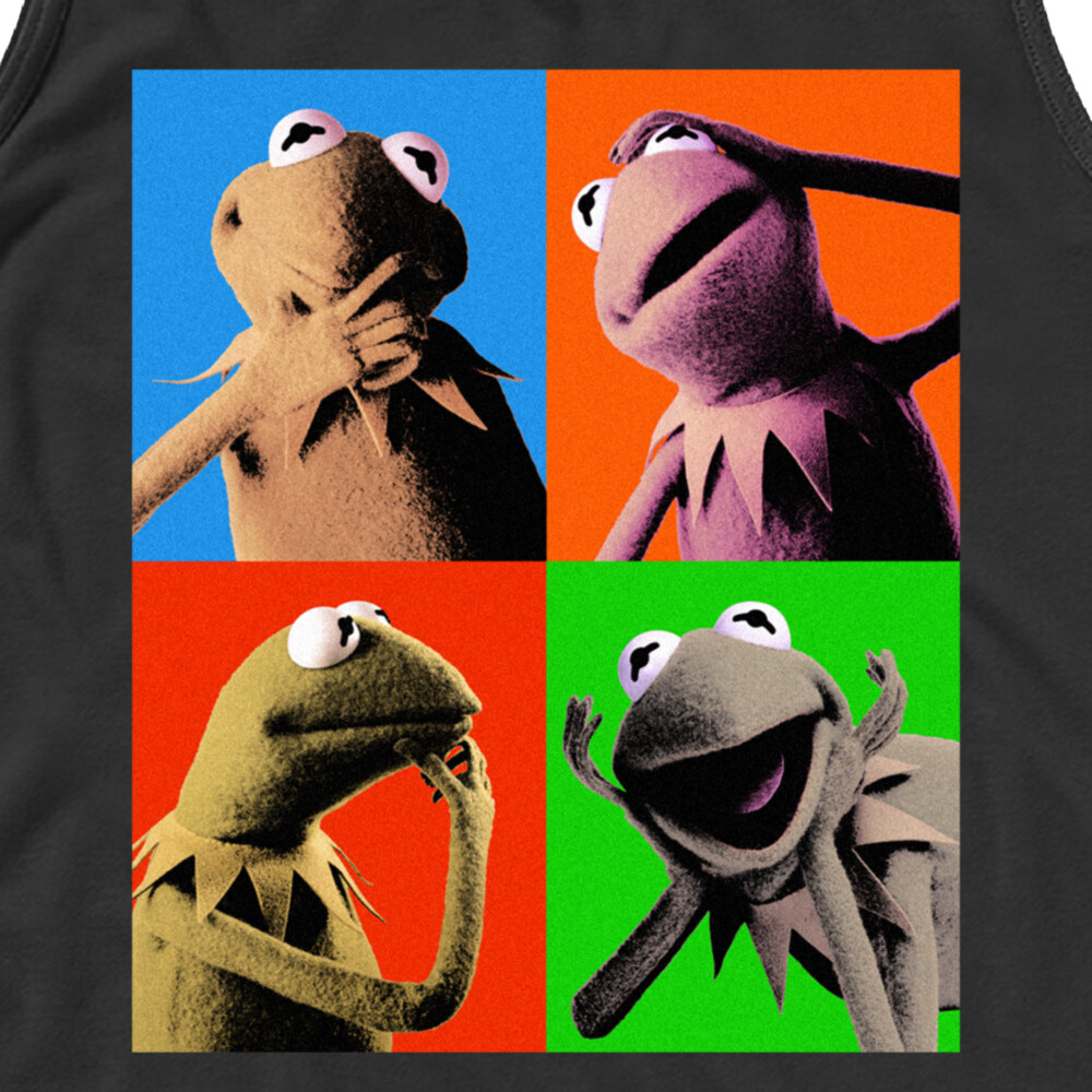 Men's The Muppets Kermit Pop Art  Adult Tank Top