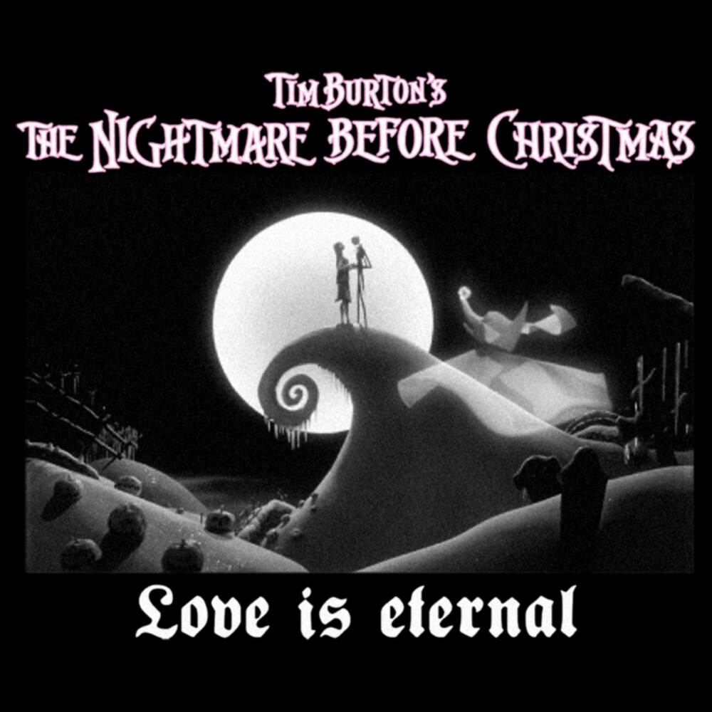 Men's The Nightmare Before Christmas Love is Eternal Scene  Adult T-Shirt