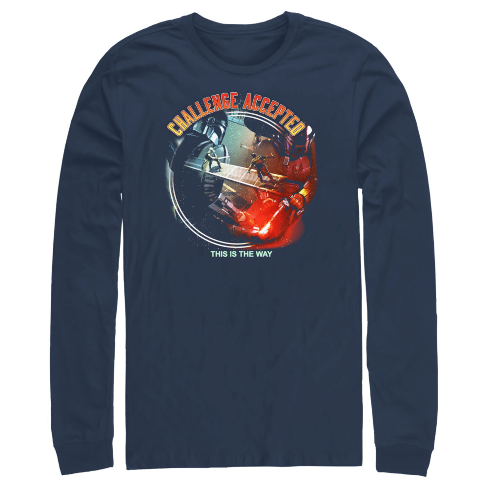 Men's Star Wars: The Book of Boba Fett Challenge Accepted This is the Way  Adult Long Sleeve Shirt