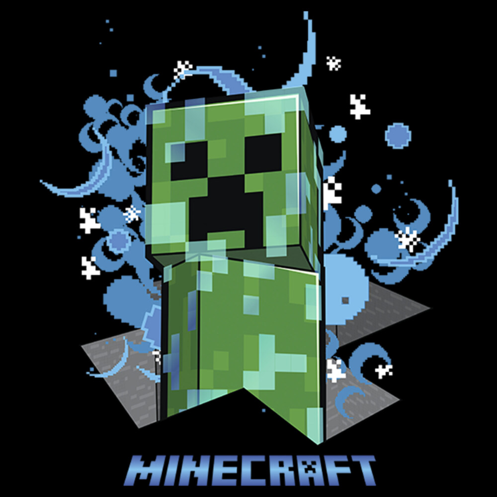 Men's Minecraft Charged Creeper  Adult T-Shirt