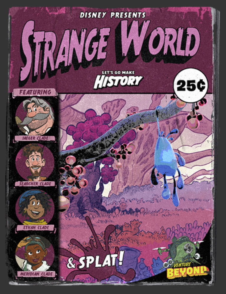 Men's Strange World Comic Book Cover  Adult Pull Over Hoodie