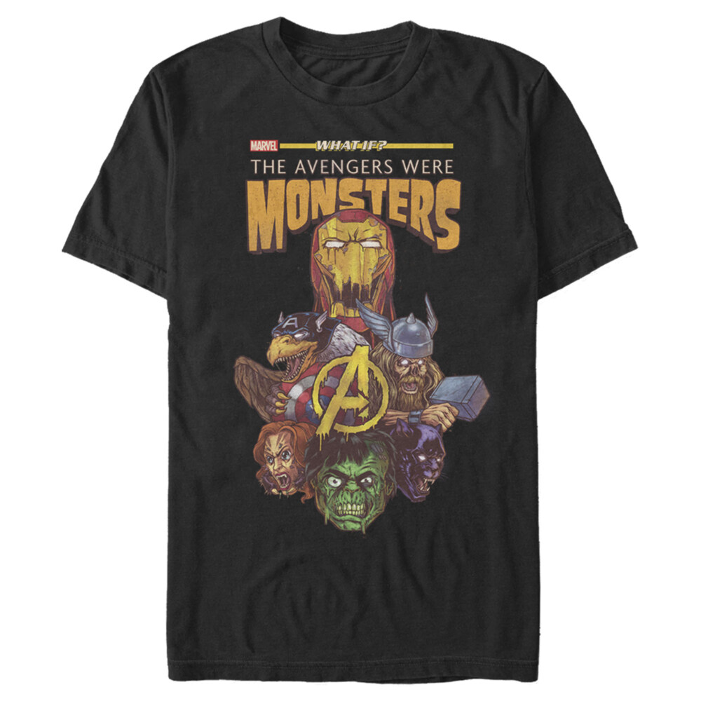 Men's Marvel Halloween What If The Avengers Were Monsters  Adult T-Shirt