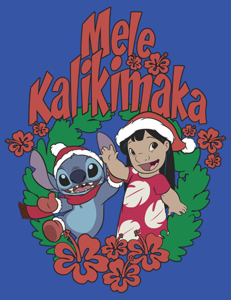 Men's Lilo & Stitch Mele Kalikimaka Christmas  Adult Sweatshirt