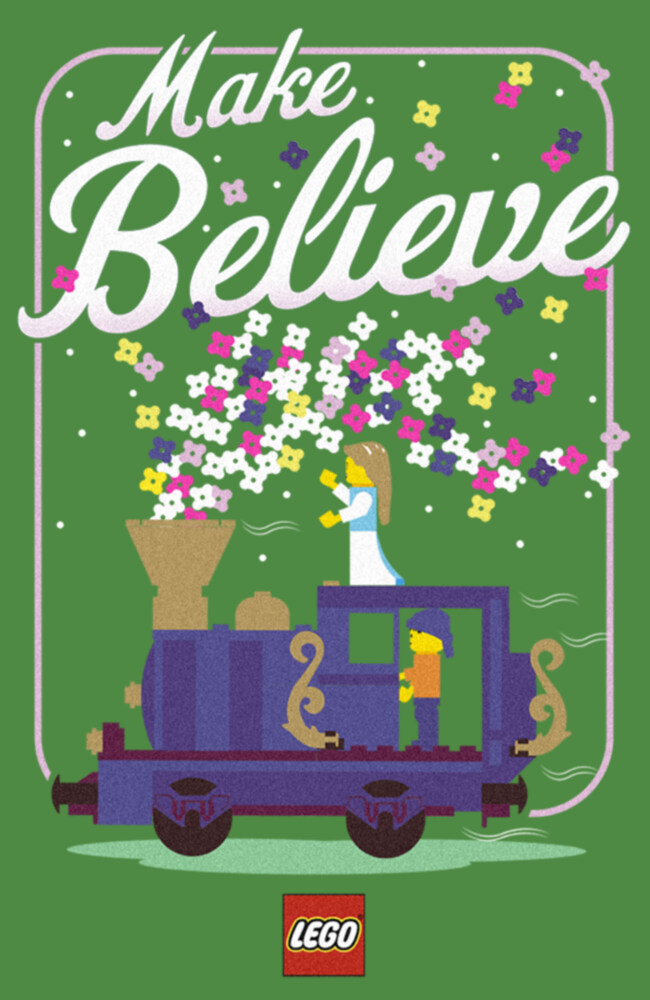 Men's LEGO Make Believe Train  Adult T-Shirt