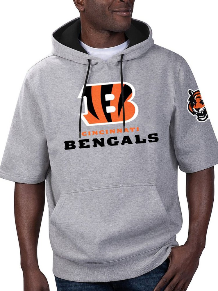 Stocktee Cincinnati Bengals Summer Short Sleeve Pullover Hoodie GTS005349A