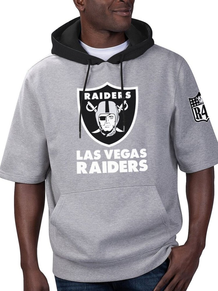 Stocktee Las Vegas Raiders Summer  Short Sleeve Pullover Hoodie GTS005062A