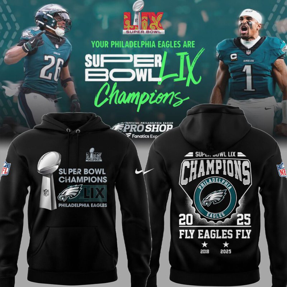 Philadelphia Eagles Super Bowl LIX Champions Limited Edition Unisex Sizes AUH Unisex Hoodie GTS013154