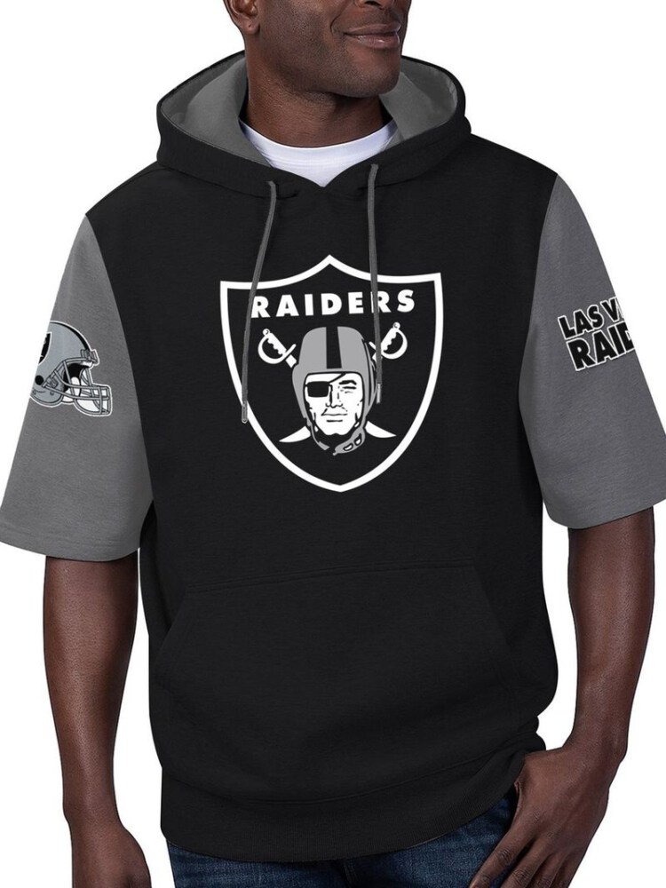 Stocktee Las Vegas Raiders Summer  Short Sleeve Pullover Hoodie GTS005066
