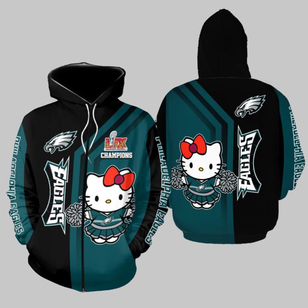 Philadelphia Eagles Limited Edition All Over Print Hoodie Unisex Sizes GTS013061