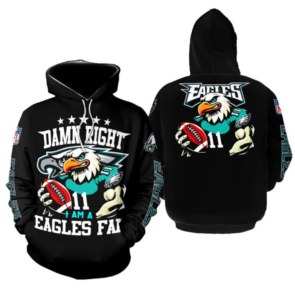 Stocktee Philadelphia Eagles Limited Edition All Over Print Hoodie Unisex Size GTS013282
