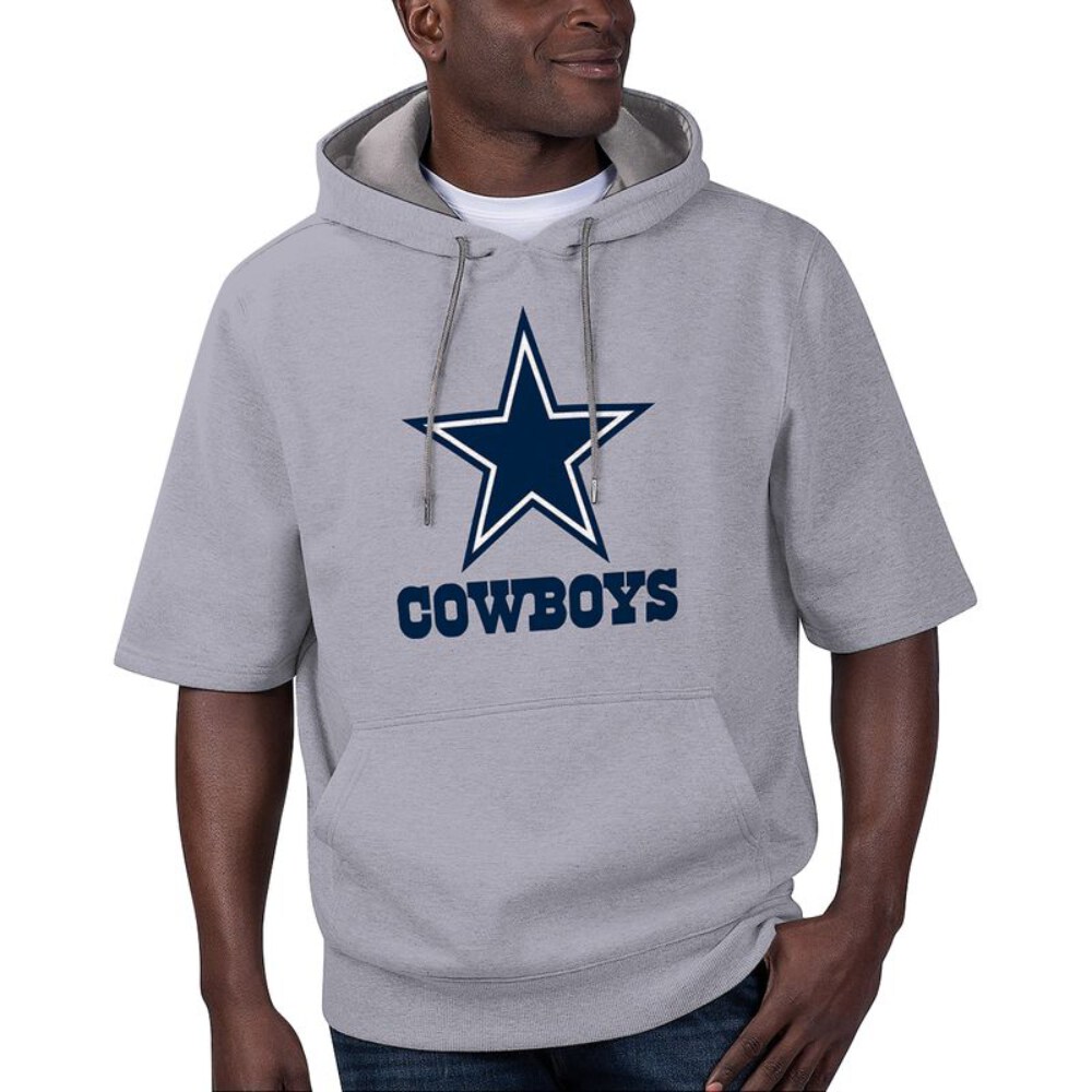 Stocktee Dallas Cowboys Summer  Short Sleeve Pullover Hoodie GTS008530A