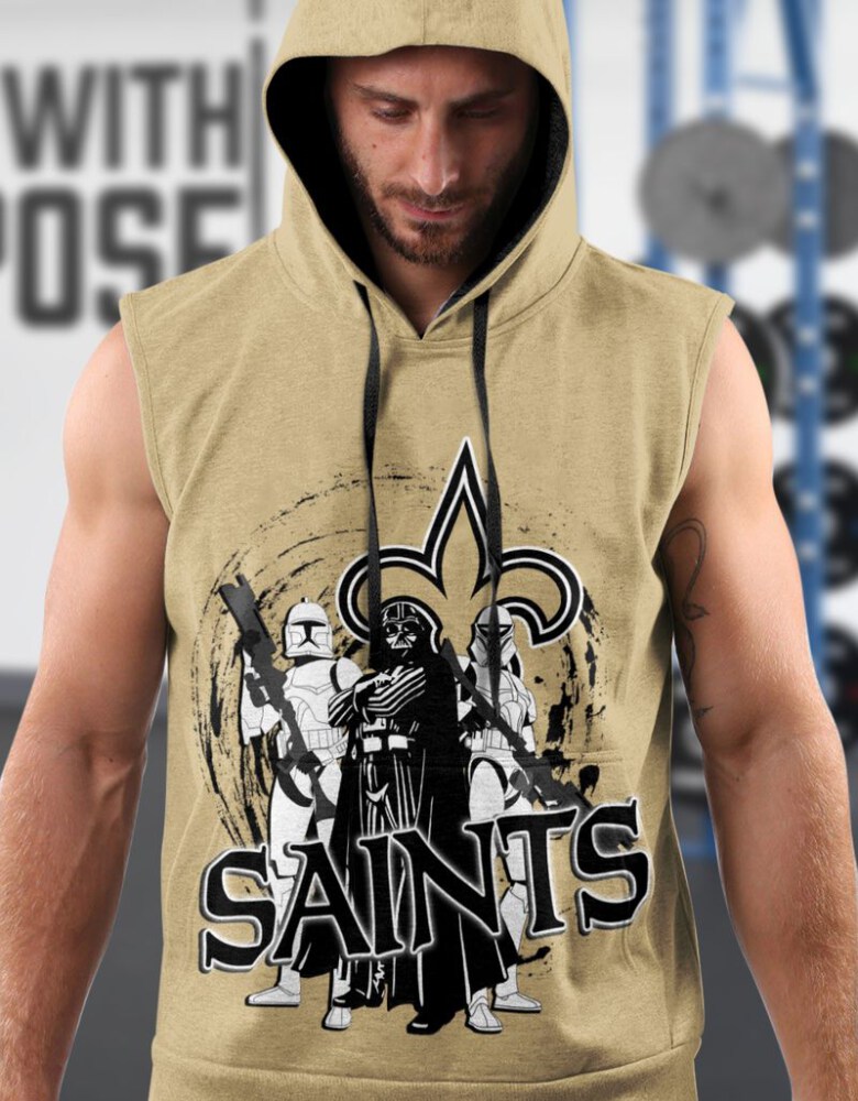 Stocktee New Orleans Saints Limited Edition All Over Print Men Tank Top Sleeveless Hoodie Short Sleeve Hoodie Unisex Size S - 5XL NEW035731