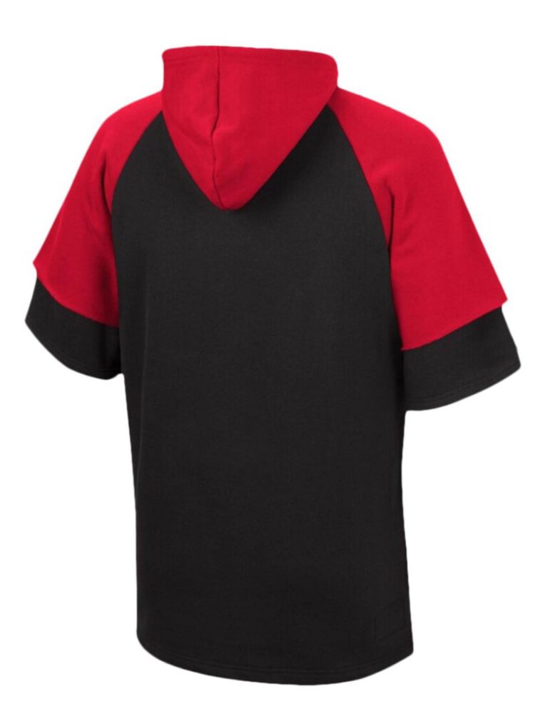 Stocktee Kansas City Chiefs Summer Raglan Short Sleeve Pullover Hoodie GTS005073