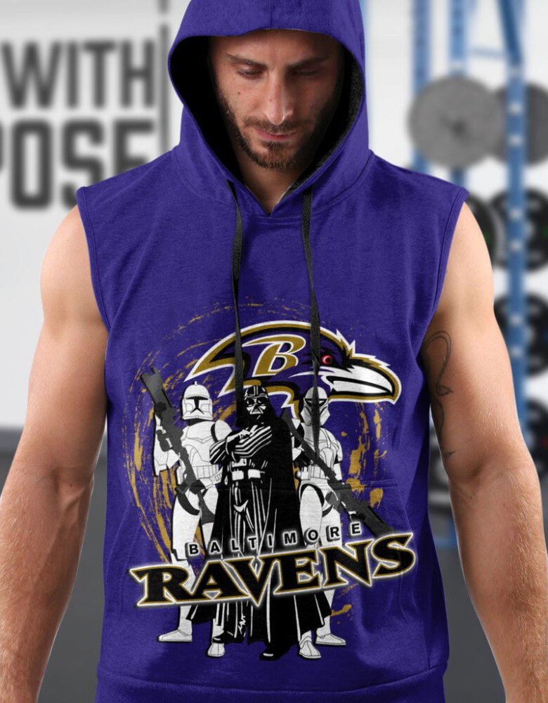 Stocktee Baltimore Ravens Limited Edition All Over Print Men Tank Top Sleeveless Hoodie Short Sleeve Hoodie Unisex Size S - 5XL NEW035709