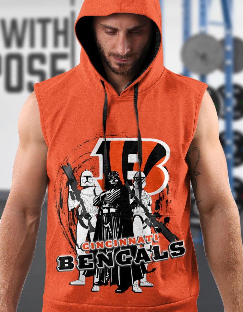 Stocktee Cincinnati Bengals Limited Edition All Over Print Men Tank Top Sleeveless Hoodie Short Sleeve Hoodie Unisex Size S - 5XL NEW035712