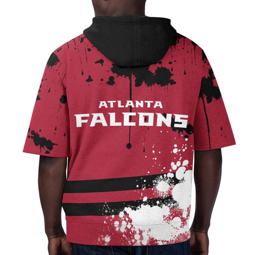 Stocktee Atlanta Falcons Summer Short Sleeve Pullover Hoodie NEW033029