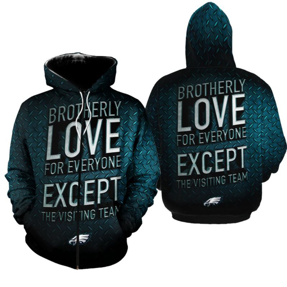 Stocktee Philadelphia Eagles Limited Edition Men's And Women's All Over Print Full 3D T-shirt/ Hoodie/ Zip Hoodie Adult Sizes S - 5XL GTS007760