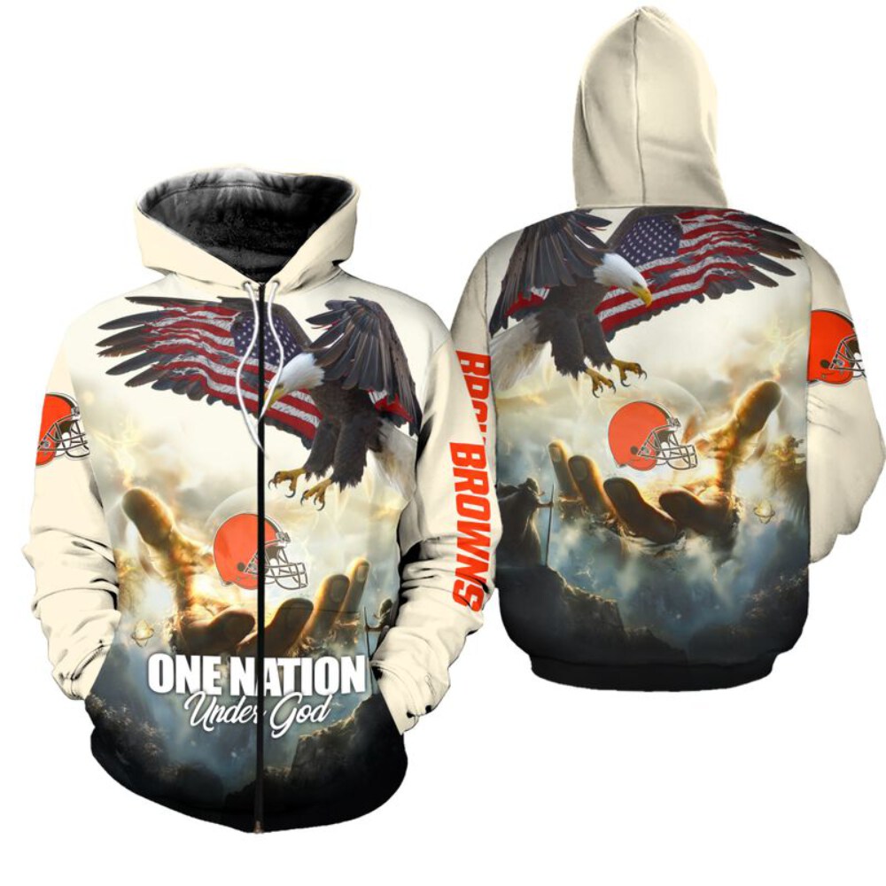 Stocktee Cleveland Browns Limited Edition All Over Print Hoodie Sweatshirt Zip Hoodie Unisex Size NEW076204