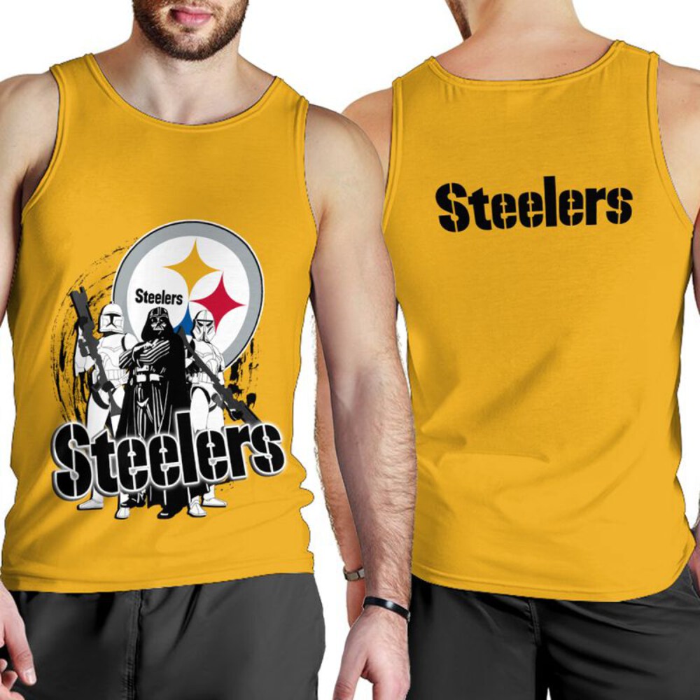 Stocktee Pittsburgh Steelers Limited Edition All Over Print Men Tank Top Sleeveless Hoodie Short Sleeve Hoodie Unisex Size S - 5XL NEW035702