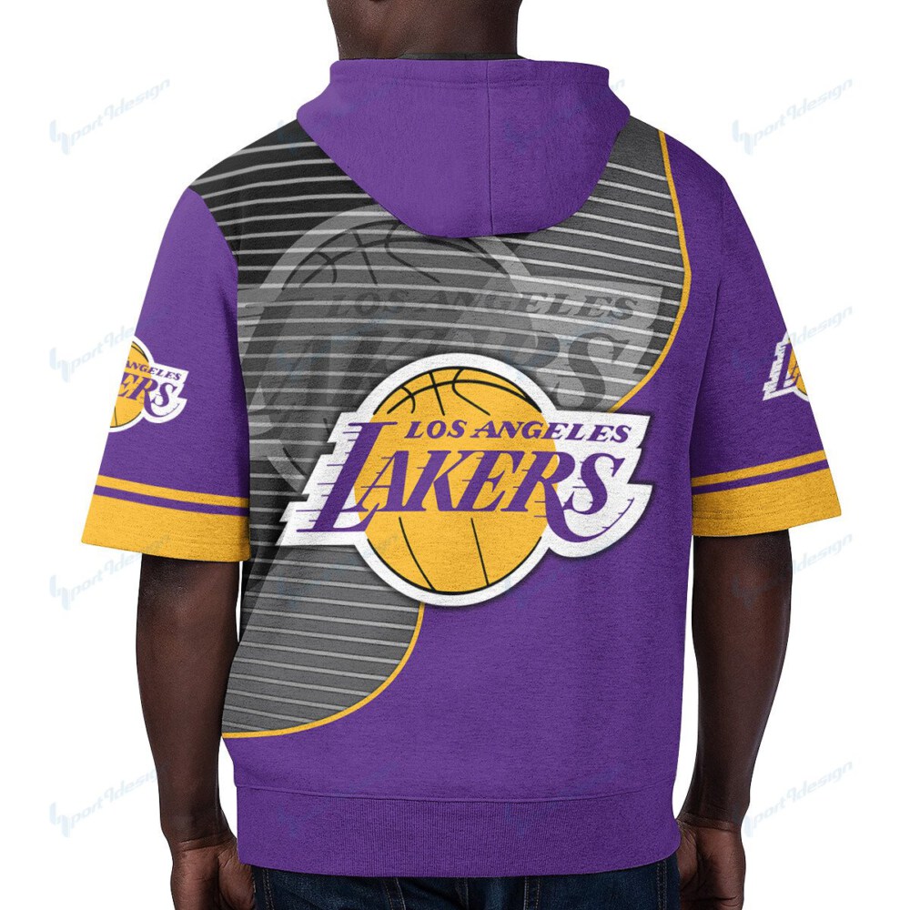 Los Angeles Lakers Short Sleeve Hoodie GTS006210