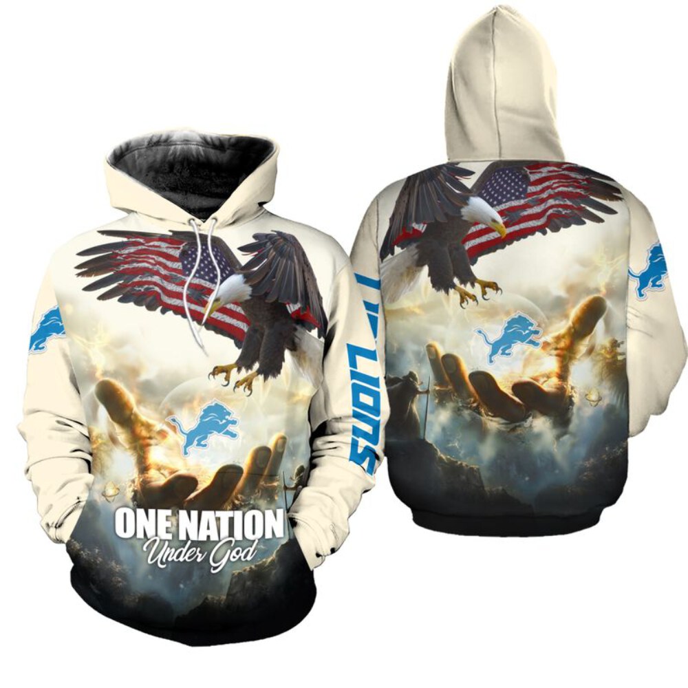 Stocktee Detroit Lions Limited Edition All Over Print Hoodie Sweatshirt Zip Hoodie Unisex Size NEW076223