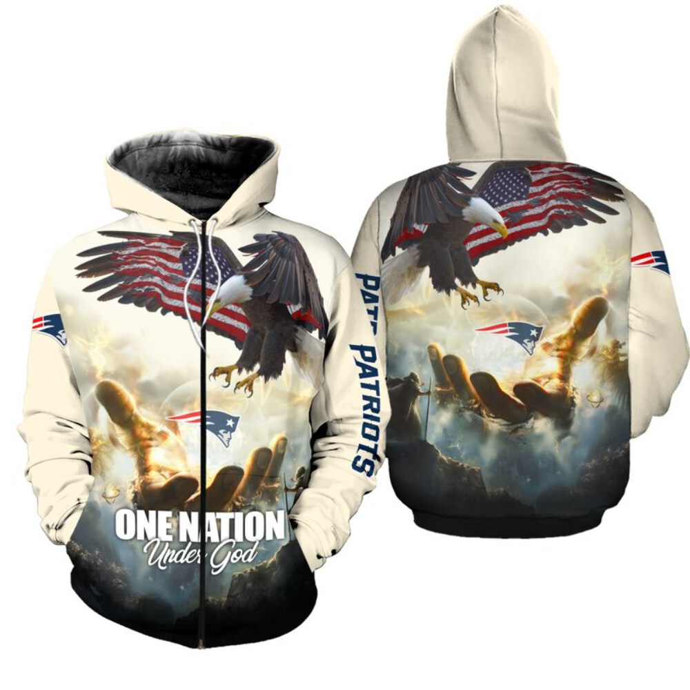 Stocktee New England Patriots Limited Edition All Over Print Hoodie Sweatshirt Zip Hoodie Unisex Size NEW076205