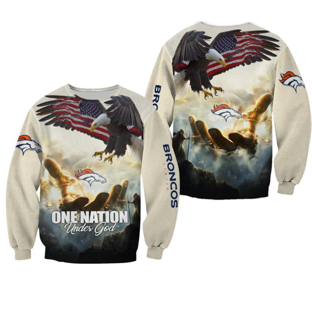 Stocktee Denver Broncos Limited Edition All Over Print Hoodie Sweatshirt Zip Hoodie Unisex Size NEW076207
