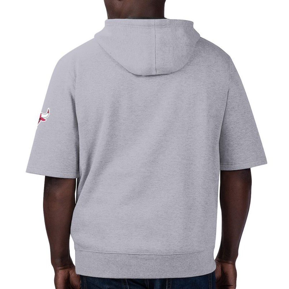 Stocktee Chicago Bulls Summer Short Sleeve Pullover Hoodie GTS006549A