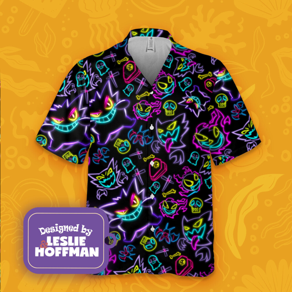 Gengar Ghost Poke Hawaiian Shirt
